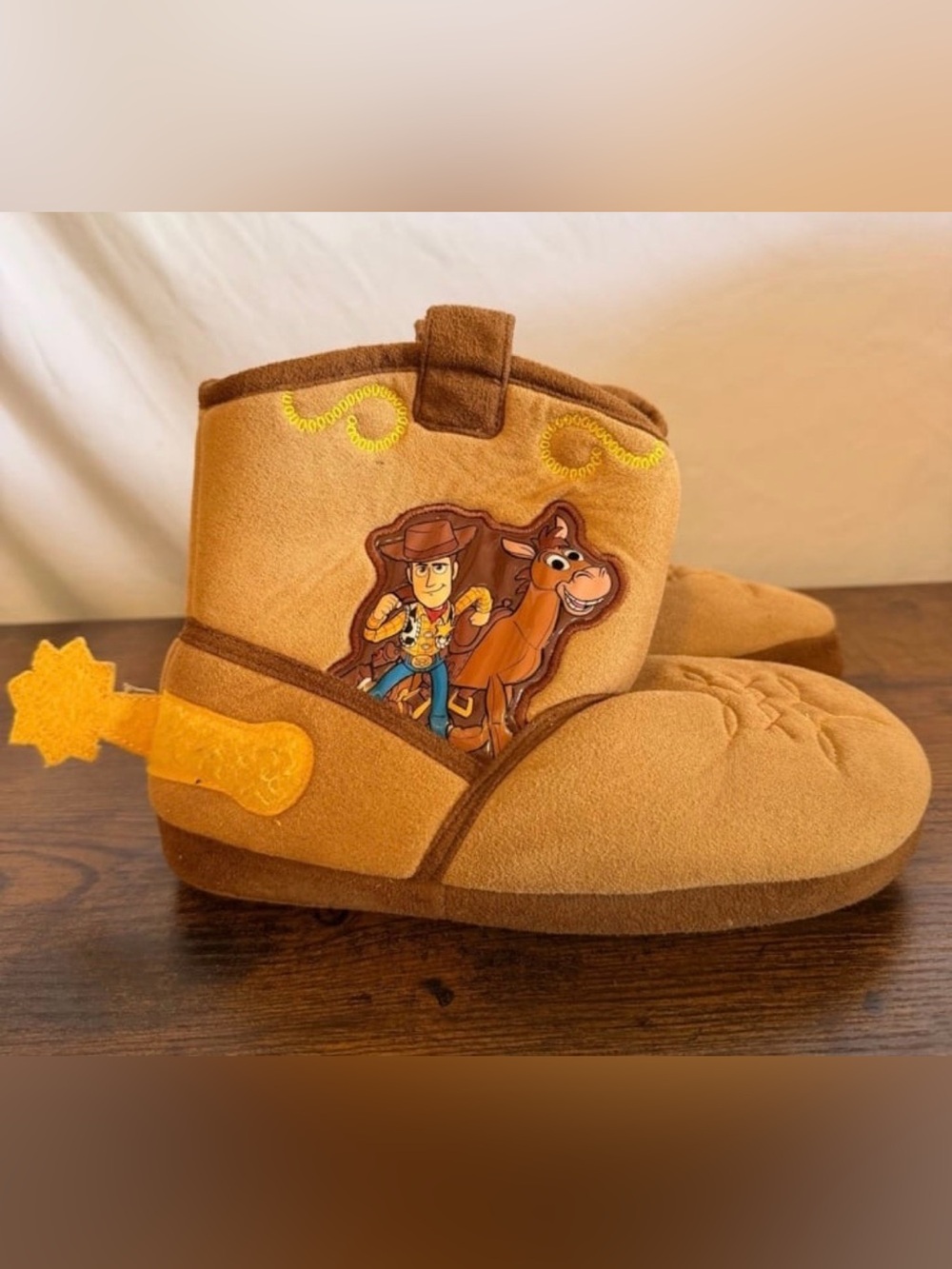 Disney Toy Story Woody & Bullseye Slipper Boots Size 2/3